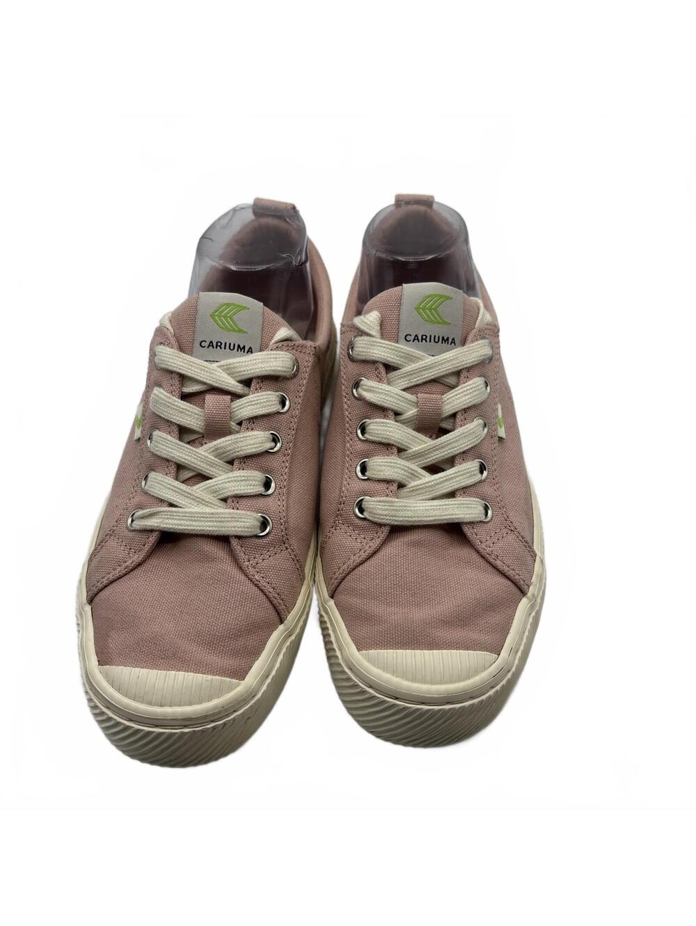 Cariuma Shoes Womens 8.5 Mens 7 Casual Low Sneakers JS-1022 Pink Canvas Unisex - Picture 10 of 13